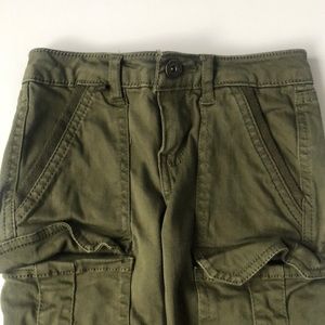 🌺 Army Green Cargo Skinny Jeans